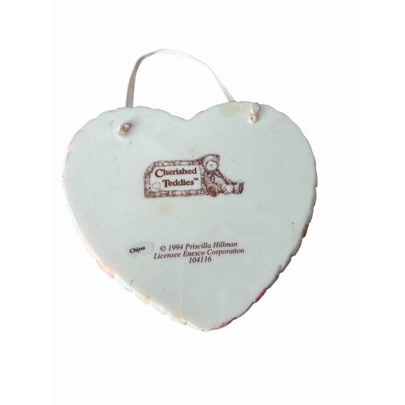 CHERISHED TEDDIES LOVE MY CHERISHED ONE ORNAMENT PLAQUE 104116 ENESCO  HILLMAN - Picture 8 of 14
